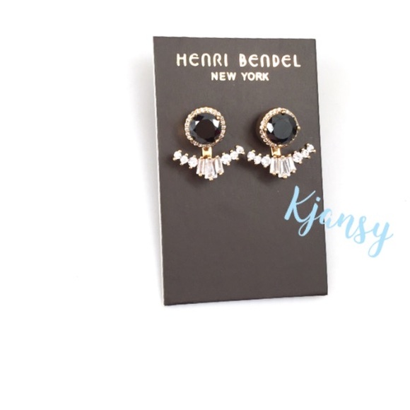 NEW! Henri Bendel Deco Crystal Earrings - Picture 3 of 4